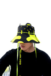 Bucket hat Hypno Frog Black