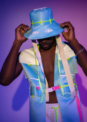 Bucket hat Space Armour Blue